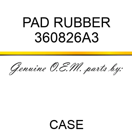 PAD, RUBBER 360826A3