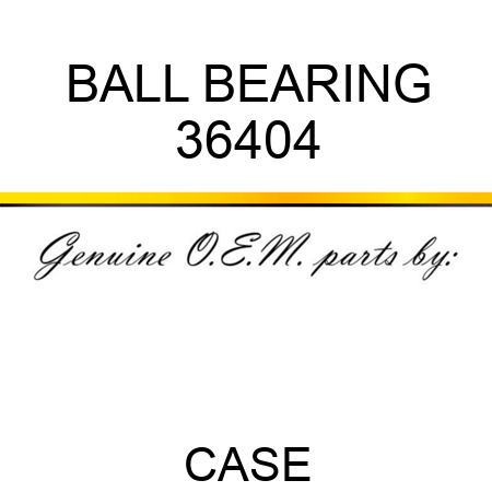 BALL BEARING 36404