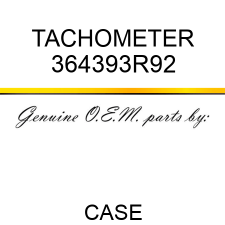 TACHOMETER 364393R92