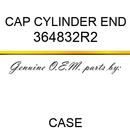 CAP CYLINDER END 364832R2