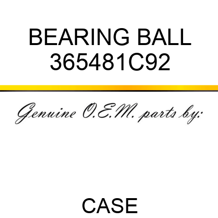 BEARING, BALL 365481C92