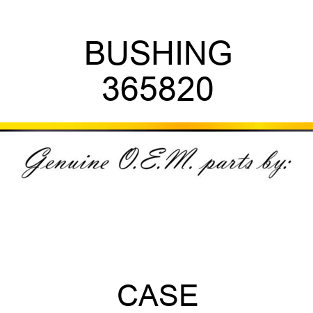 BUSHING 365820