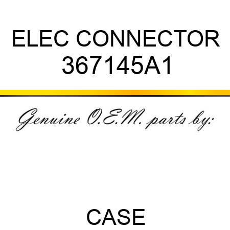 ELEC CONNECTOR 367145A1