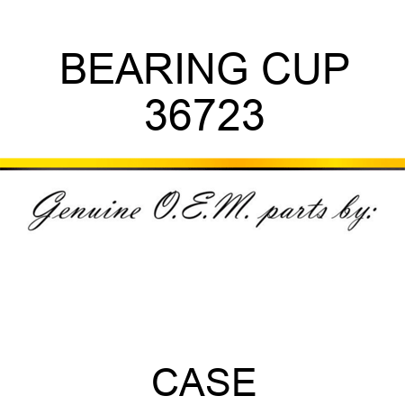 BEARING CUP 36723