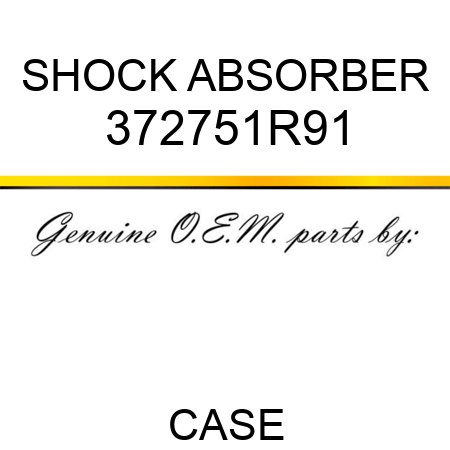 SHOCK ABSORBER 372751R91