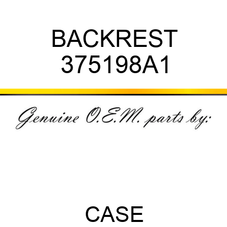 BACKREST 375198A1