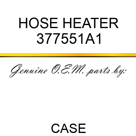 HOSE, HEATER 377551A1