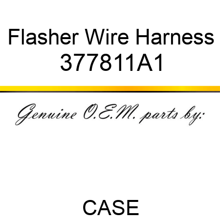 Flasher Wire Harness 377811A1