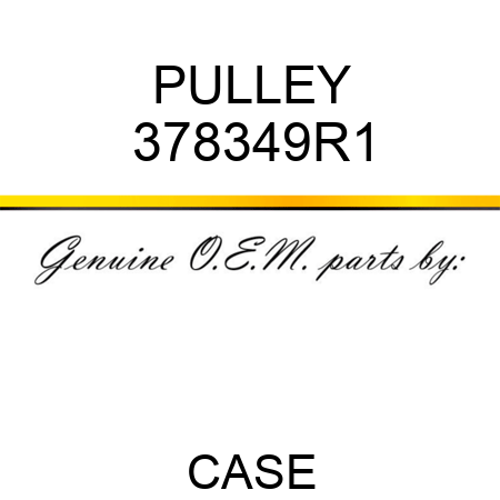 PULLEY 378349R1