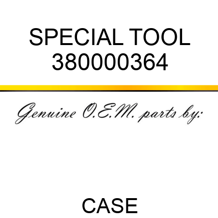 SPECIAL TOOL 380000364