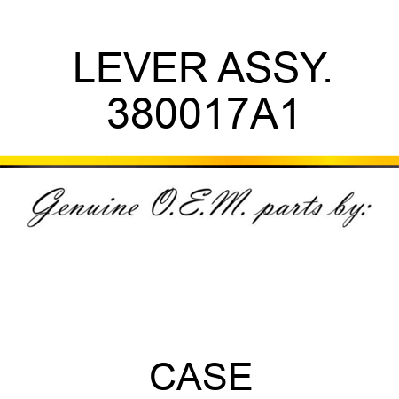 LEVER ASSY. 380017A1