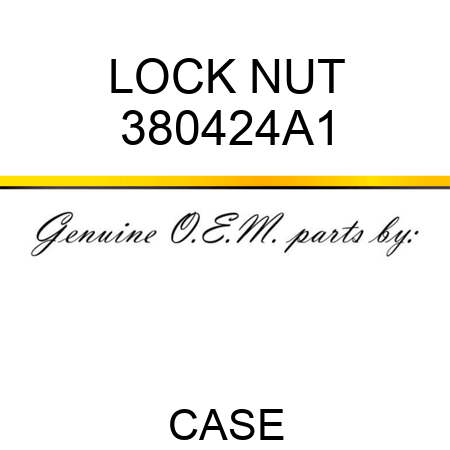 LOCK NUT 380424A1