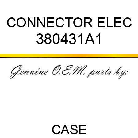 CONNECTOR, ELEC 380431A1