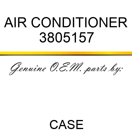AIR CONDITIONER 3805157