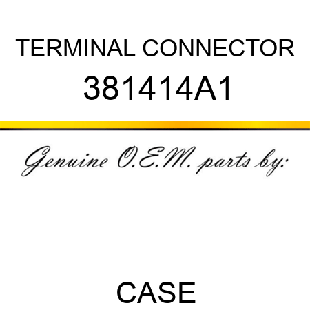 TERMINAL CONNECTOR 381414A1