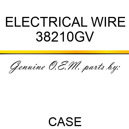 ELECTRICAL WIRE 38210GV