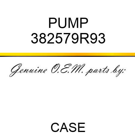 PUMP 382579R93