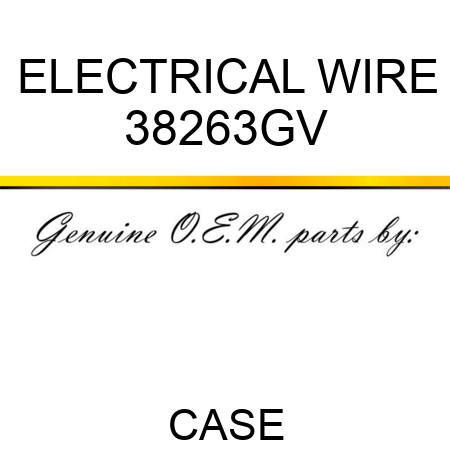 ELECTRICAL WIRE 38263GV