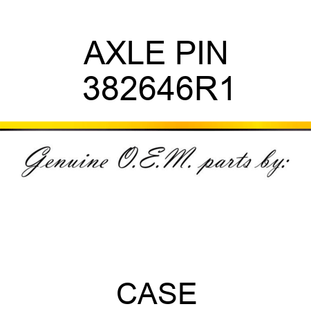 AXLE PIN 382646R1