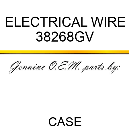 ELECTRICAL WIRE 38268GV