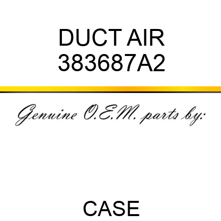 DUCT, AIR 383687A2