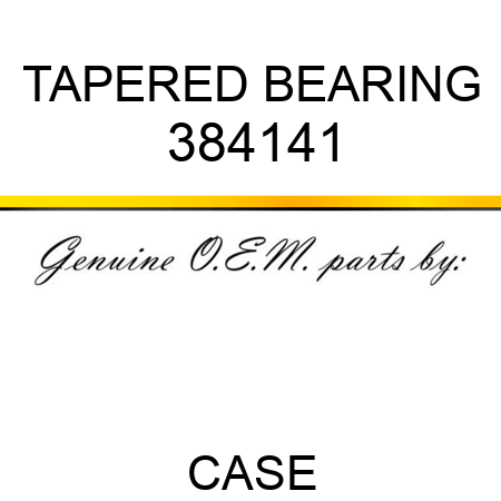 TAPERED BEARING 384141