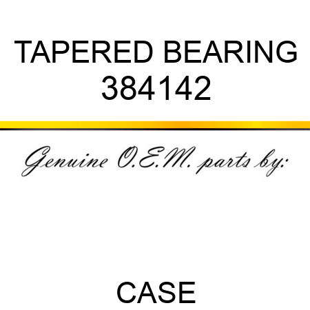 TAPERED BEARING 384142