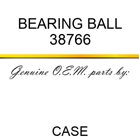 BEARING, BALL 38766