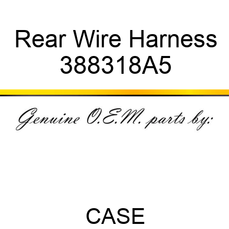 Rear Wire Harness 388318A5