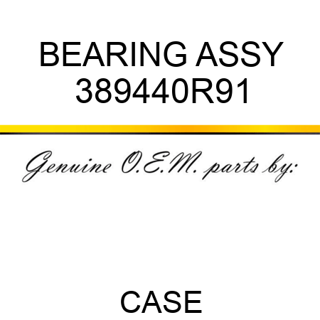 BEARING ASSY 389440R91