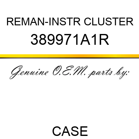 REMAN-INSTR CLUSTER 389971A1R