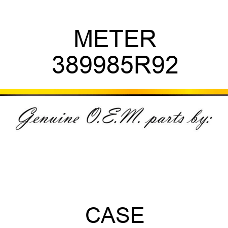 METER 389985R92