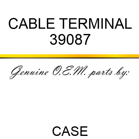 CABLE TERMINAL 39087