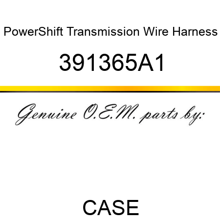 PowerShift Transmission Wire Harness 391365A1