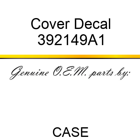 Cover Decal 392149A1
