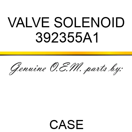 VALVE, SOLENOID 392355A1