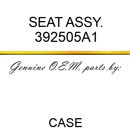 SEAT ASSY. 392505A1