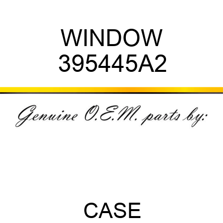 WINDOW 395445A2