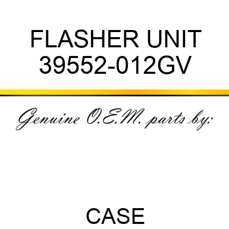 FLASHER UNIT 39552-012GV