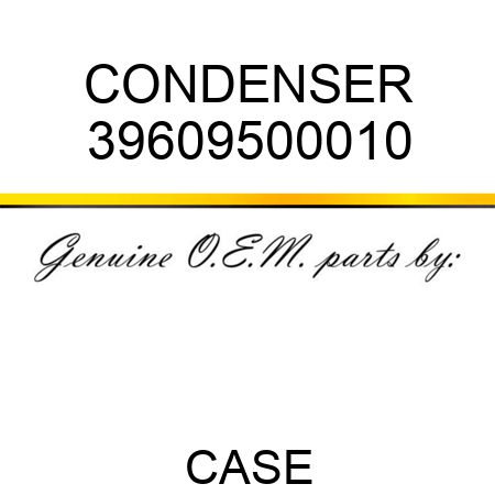 CONDENSER 39609500010