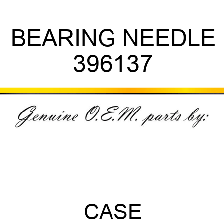 BEARING, NEEDLE 396137