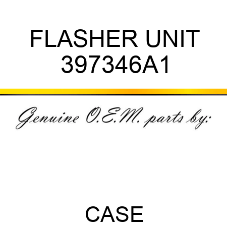 FLASHER UNIT 397346A1