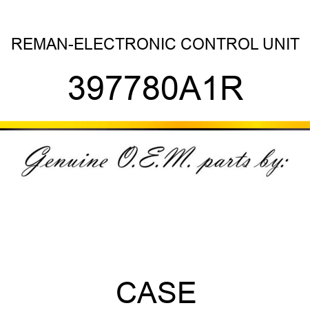 REMAN-ELECTRONIC CONTROL UNIT 397780A1R