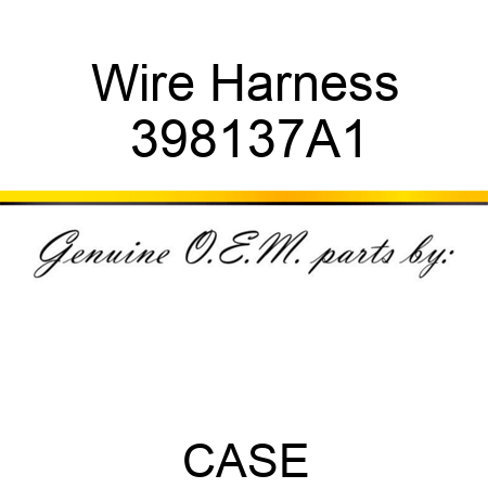 Wire Harness 398137A1