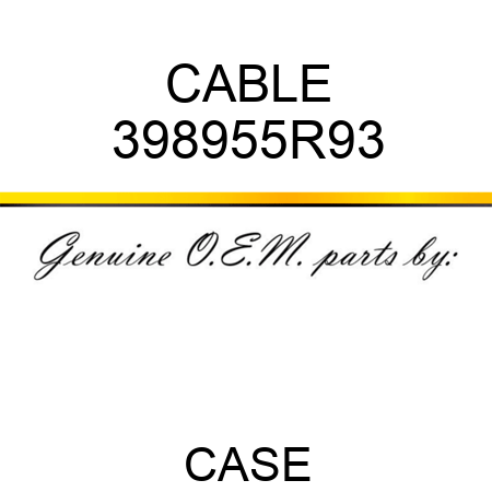 CABLE 398955R93