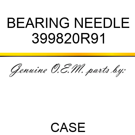 BEARING, NEEDLE 399820R91