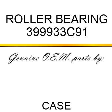 ROLLER BEARING 399933C91