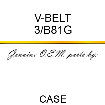 V-BELT 3/B81G