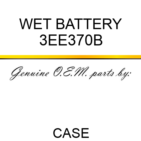 WET BATTERY 3EE370B