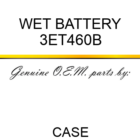 WET BATTERY 3ET460B